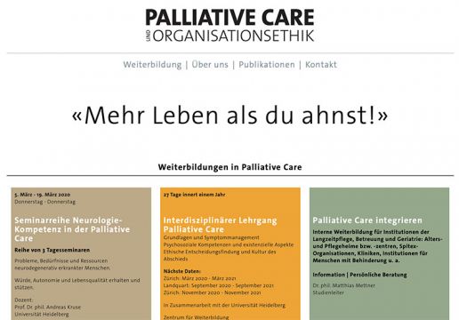 Weiterbildung Palliative Care