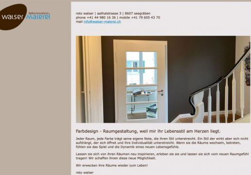 Walser Malerei und Farbinnovationen