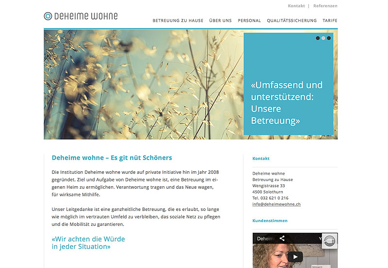 Deheime Wohne - Betreuung Zuhause