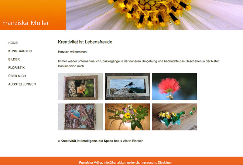 Franziska Müller – Kunstkarten, Bilder, Floristik