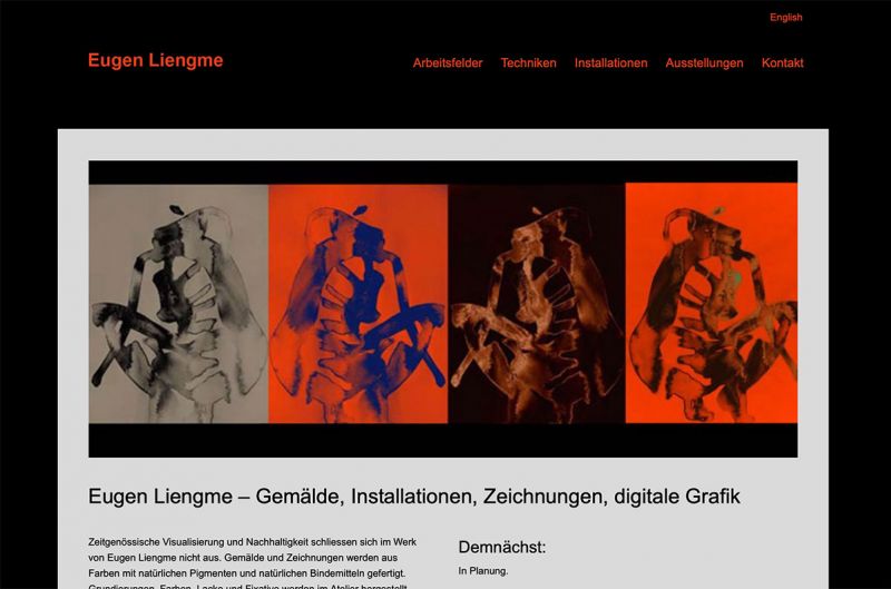 Eugen Liengme - Gemälde, Installationen, Zeichnungen, digitale Grafik
